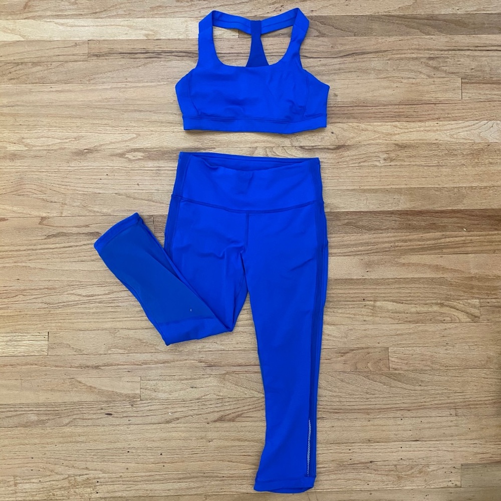LuluLemon royal blue set